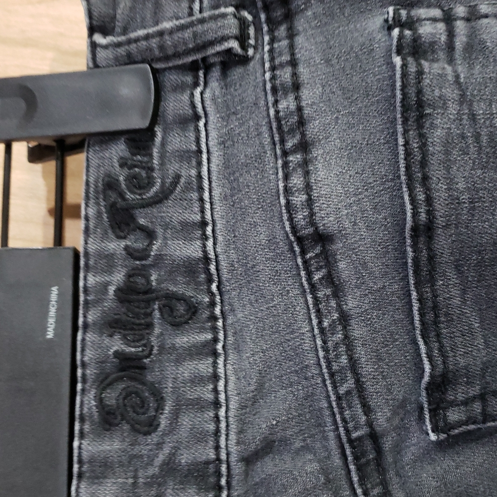 INDIGO REIN black destroyed skinny jeans - Picture 7 of 7